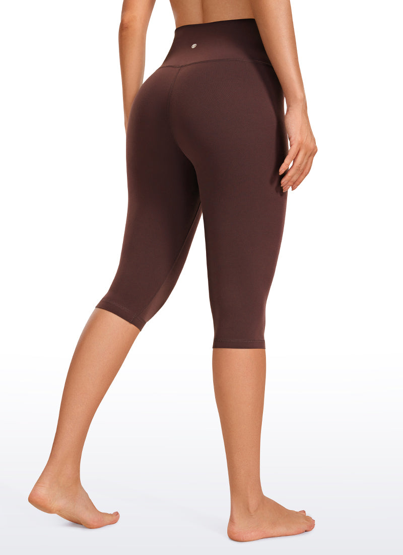 CRZ YOGA Women's High Rise Butterluxe Knee Length Capri Leggings 14