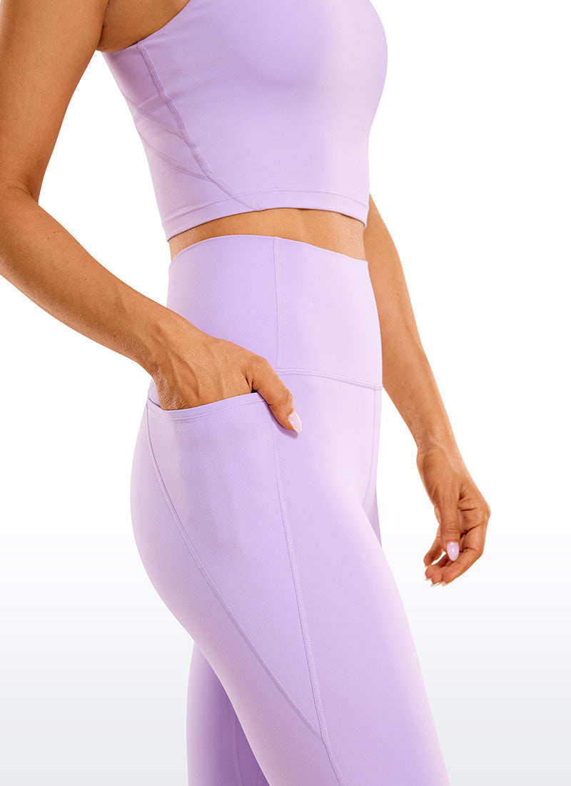 CRZ YOGA Women's Butterluxe Knee Length Pockets Capri Leggings 13