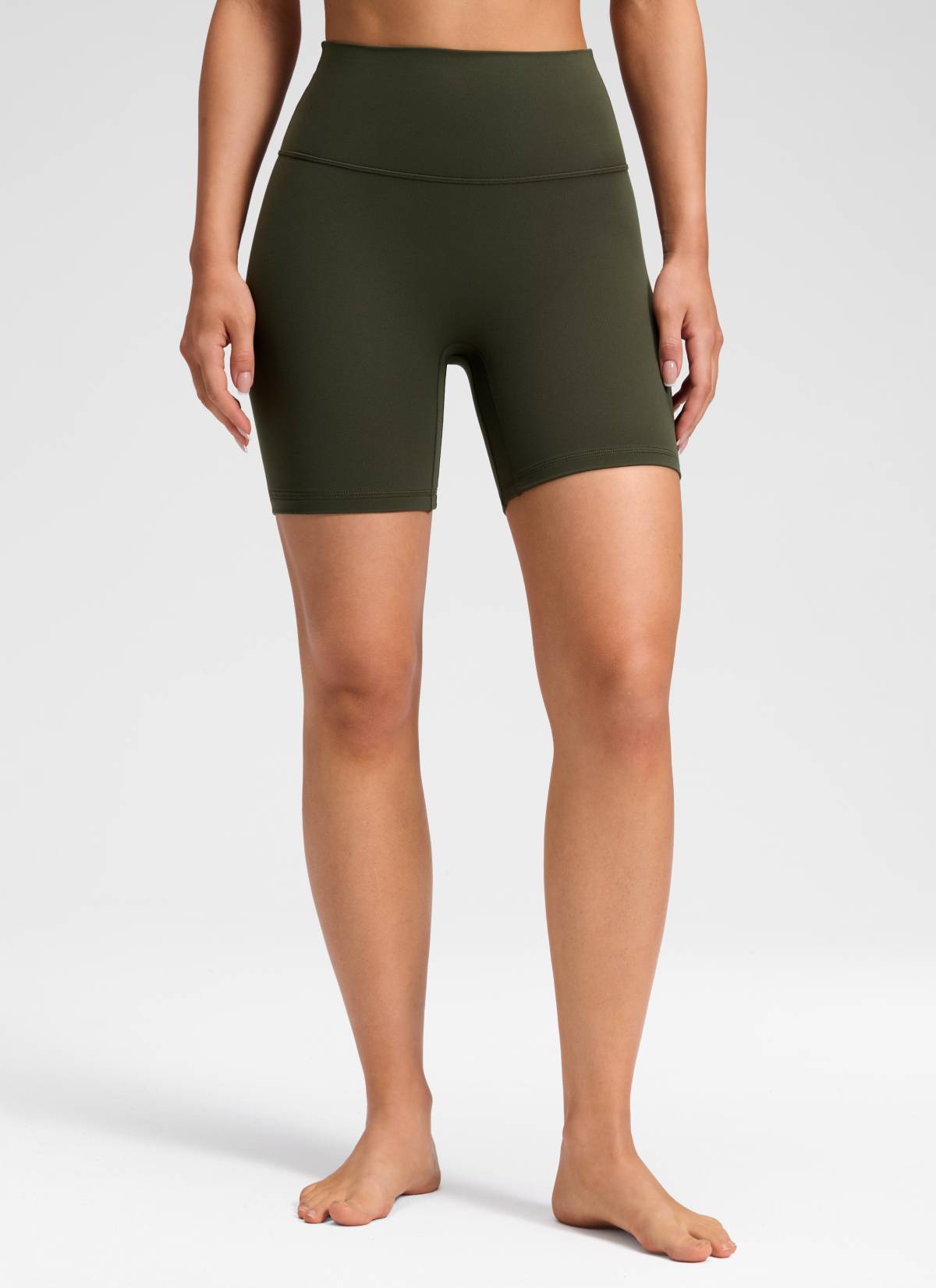 CRZ YOGA Women's Butterluxe Yoga High Rise No Front Seam Short 6