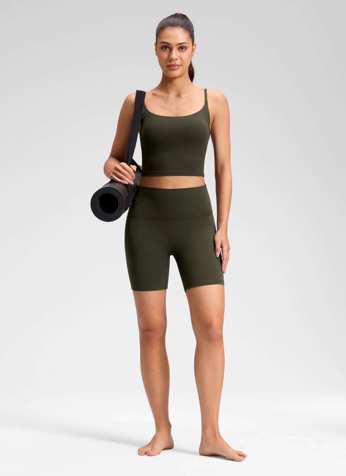 CRZ YOGA Women's Butterluxe Yoga High Rise No Front Seam Short 6
