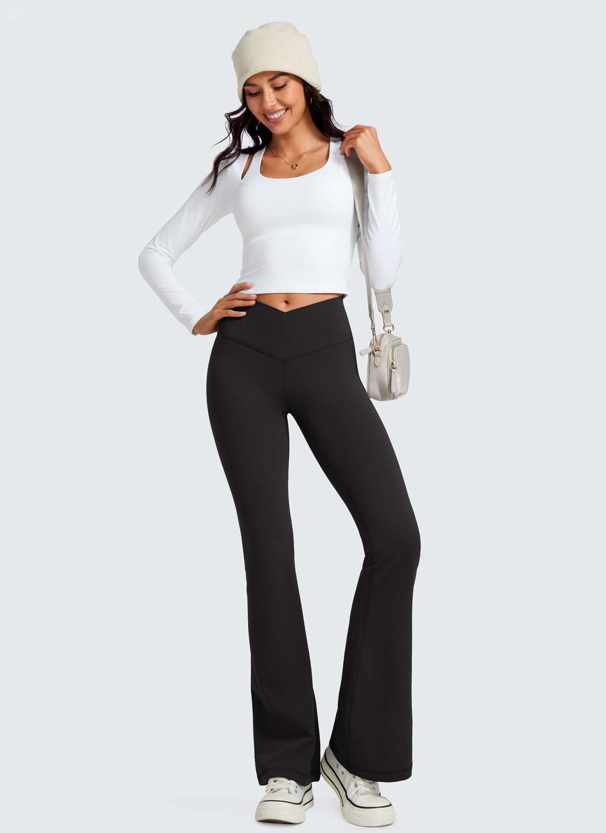 Butterluxe Crossover Flare Legging 33''