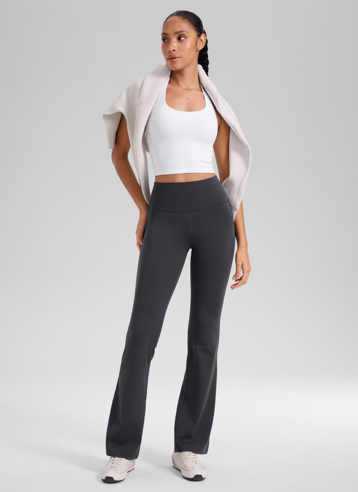CRZ YOGA Women's Butterluxe High Waist Flare Leg Bootcut Leggings 32