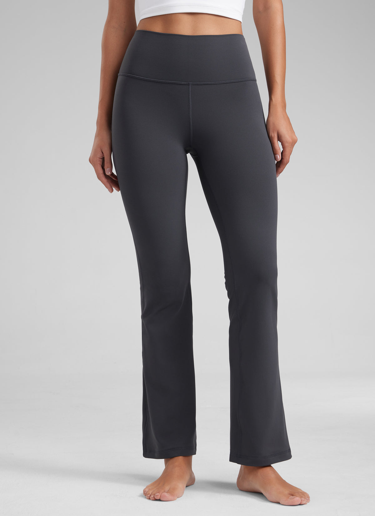 CRZ YOGA Women's Yoga High Waist Butterluxe Flare Pocket Leggings 29