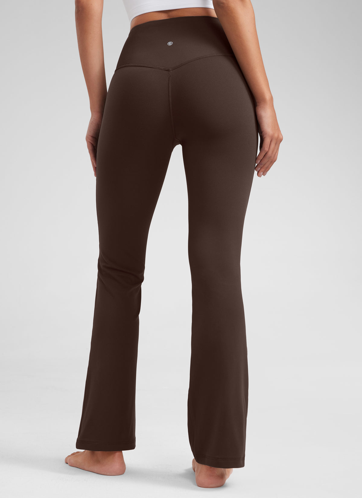 CRZ YOGA Women's Yoga High Waist Butterluxe Flare Pocket Leggings 29