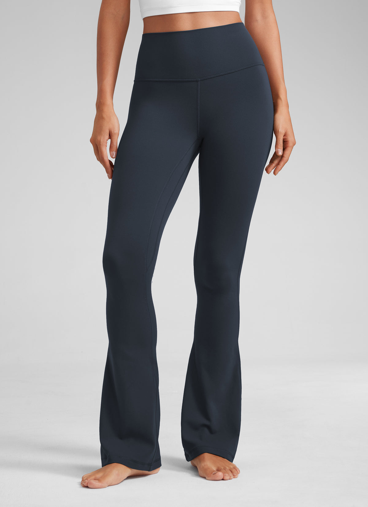 CRZ YOGA Women  Butterluxe High Waist Pockets Mini Flared Leggings 32