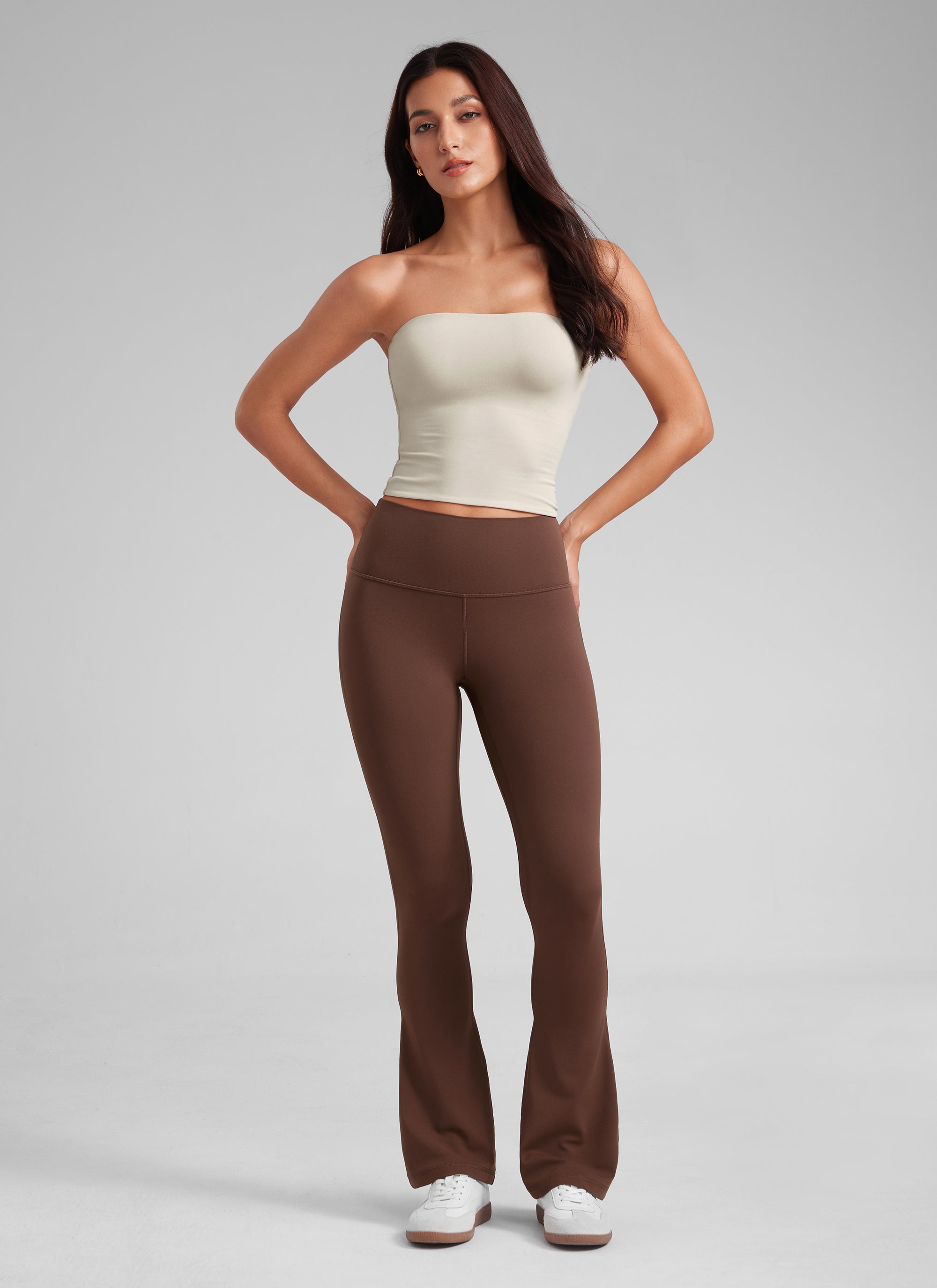 CRZ YOGA Women  Butterluxe High Waist Pockets Mini Flared Leggings 30