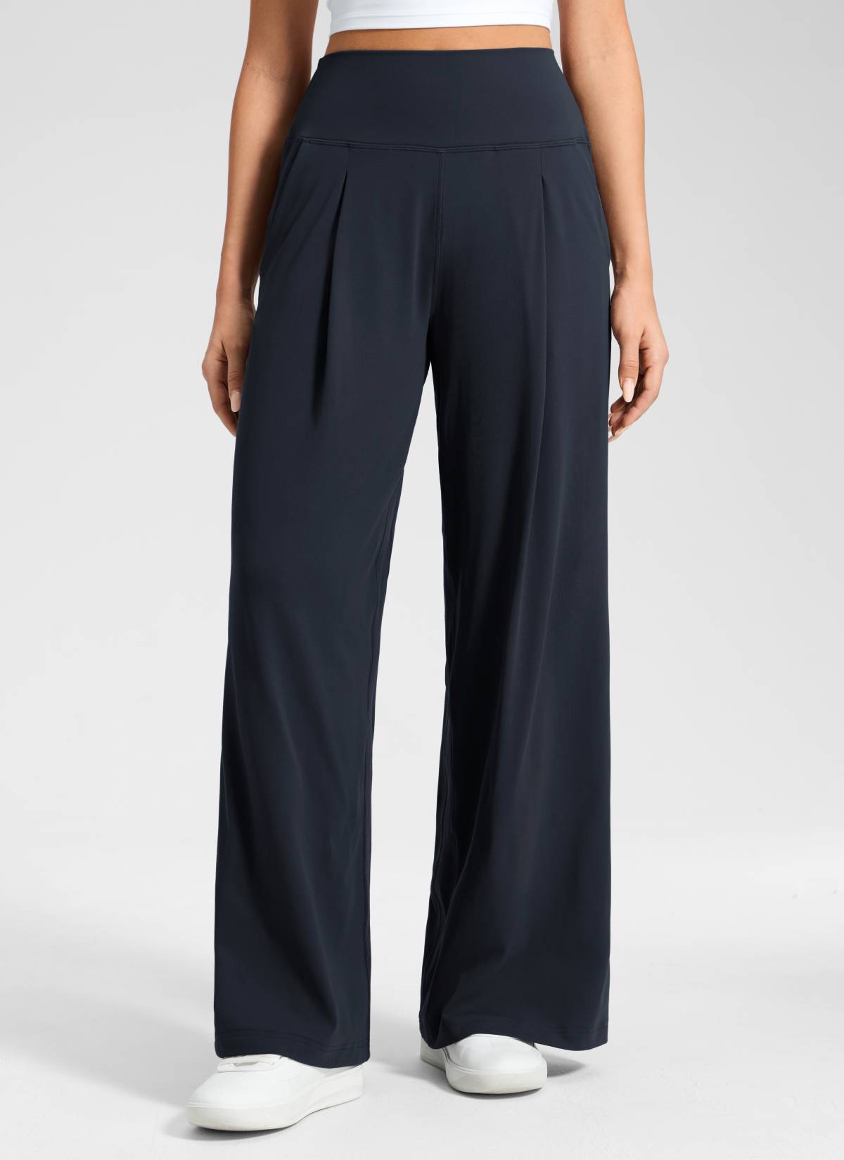 CRZ YOGA Women's Butterluxe Casual High Rise Pocket Wide Leg Pant 30